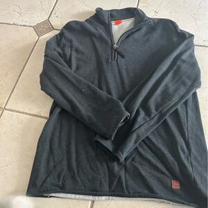 Hugo Boss Charcoal V-Neck Sweater